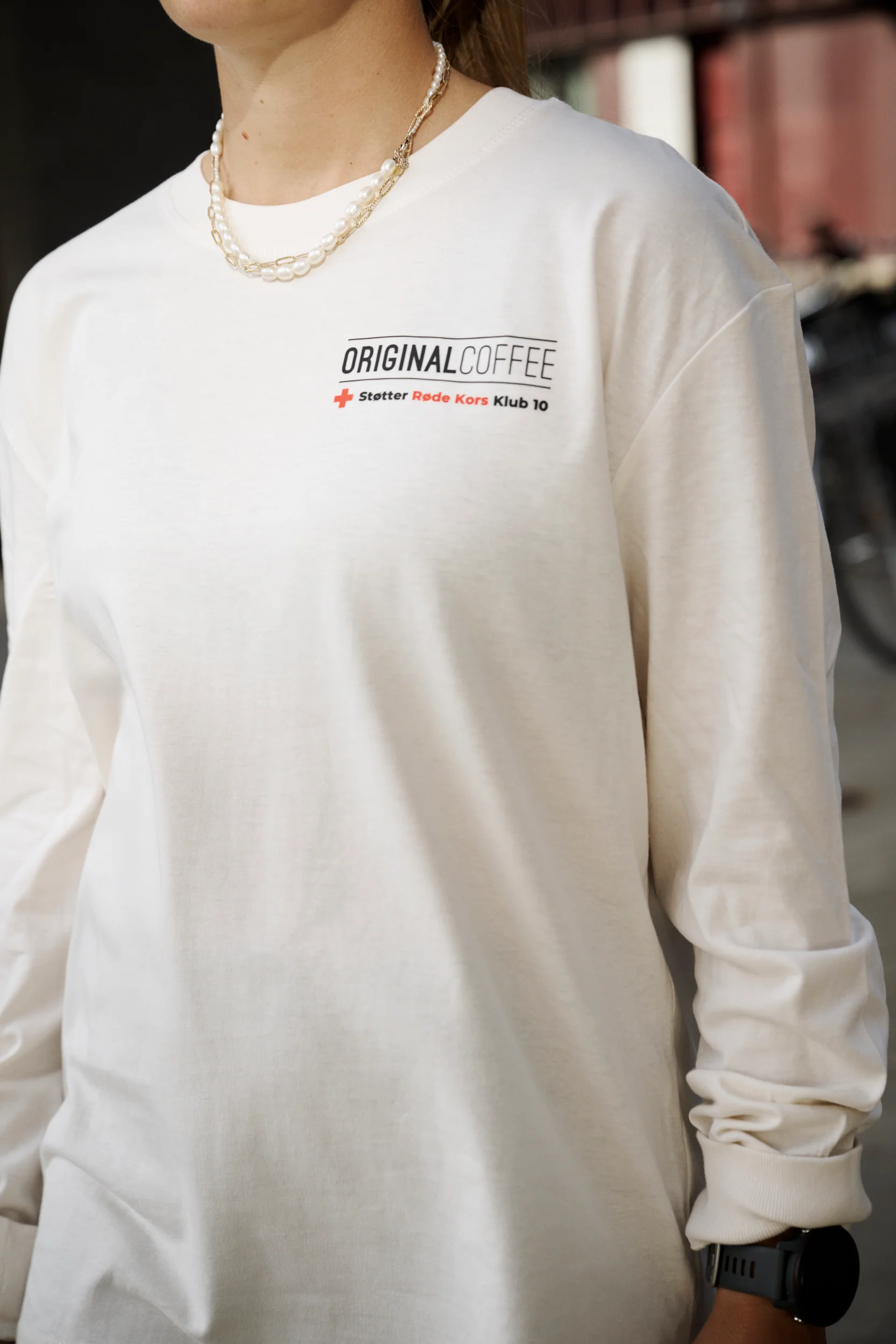 Langærmet T-shirt (OCxRøde Kors) - Image 3